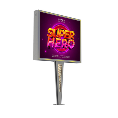 Individuelles High-End-Design IP65 wasserdicht p6 8000nits Stahl Werbebildschirm digitaler Outdoor-Led-Billboard