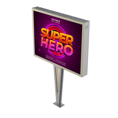 Individuelles High-End-Design IP65 wasserdicht p6 8000nits Stahl Werbebildschirm digitaler Outdoor-Led-Billboard