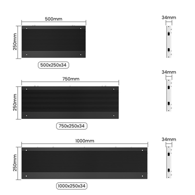 500x250/750x250/1000x250mm Aluminium-LED-Display - P1.56 P1.95 P2.5 P2.6 P2.9 P3.91 - Perfekt für Innenwerbung und Ausstellungen