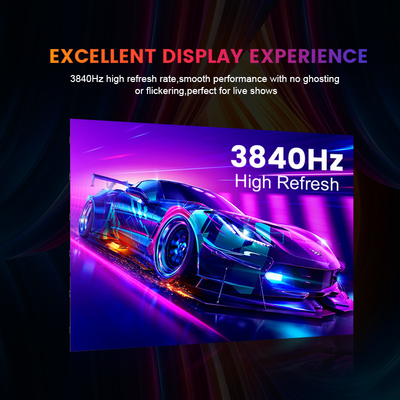 LED-Display für die Bühnenvermietung mit 500*500-Paneldimensionen und Druckguss-Aluminium-Schrankmaterial