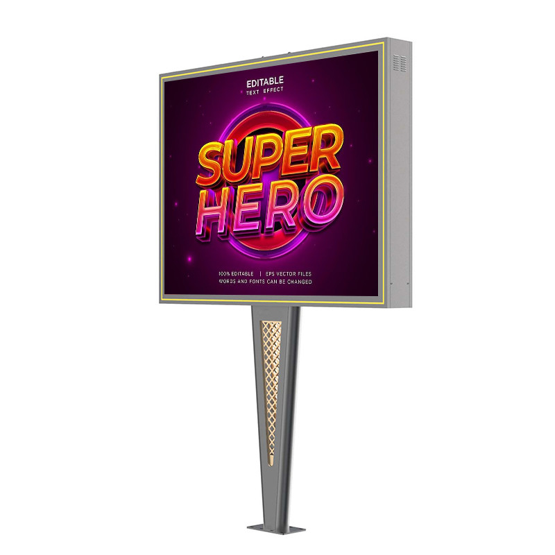 Individuelles High-End-Design IP65 wasserdicht p6 8000nits Stahl Werbebildschirm digitaler Outdoor-Led-Billboard